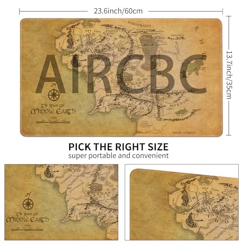 MTG Playmat Non-Slip Rubber Backing Printing Commander Board Game Desk Mat Duel Mat TCG PTCG Playmat 24x14 inches and Free Storage Bags - color: Map-1, size: 24"X14"