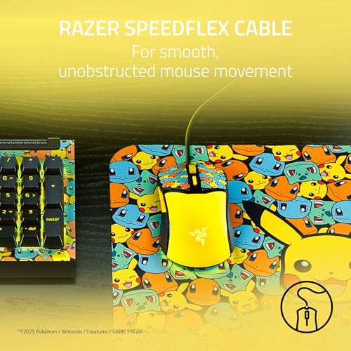 Razer Cobra Wired Gaming Mouse, 58g, Pokémon Edition | Gen-3 Optical Switches, Chroma RGB Lighting, Precise 8500 DPI Optical Sensor, 100% PTFE Mouse Feet, Speedflex Cable - color: Pokémon Edition