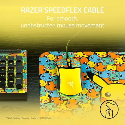 Razer Cobra Wired Gaming Mouse, 58g, Pokémon Edition | Gen-3 Optical Switches, Chroma RGB Lighting, Precise 8500 DPI Optical Sensor, 100% PTFE Mouse Feet, Speedflex Cable - color: Pokémon Edition