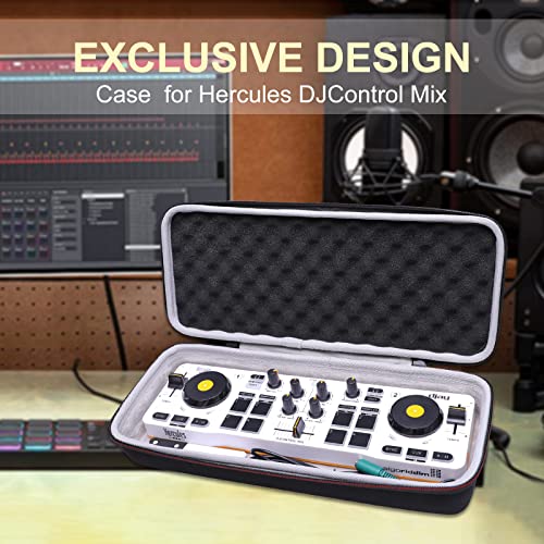 LTGEM DJ Controller Case for Hercules DJControl Mix/DJControl Starlight - Hard Storage Travel Protective Carrying Bag (Case Only) - size: Hercules DJControl Mix