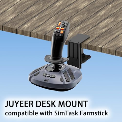 Quick Release Desk Mount: Compatible with WINWING URSA MINOR Space/Airline Joystick, Thrustmaster SimTask FarmStick/T.Flight HOTAS ONE, Compatible with Logitech G Extreme 3D Pro Joystick, Turtle Beach VelocityOne Flightstick