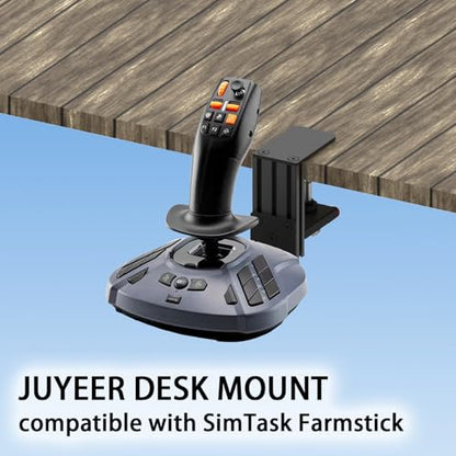 Quick Release Desk Mount: Compatible with WINWING URSA MINOR Space/Airline Joystick, Thrustmaster SimTask FarmStick/T.Flight HOTAS ONE, Compatible with Logitech G Extreme 3D Pro Joystick, Turtle Beach VelocityOne Flightstick