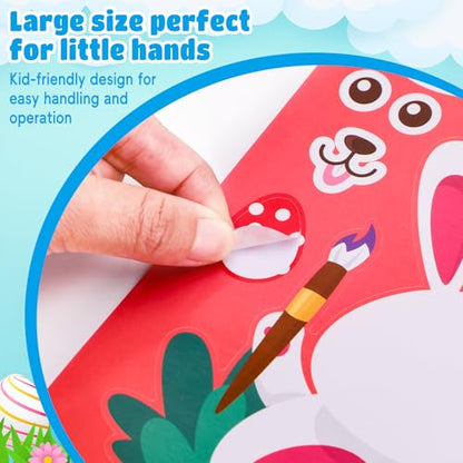 48 Sheets Easter Stickers for Kids Bulk Cute Holiday Stickers Funny DIY Crafts Activities Party Favors Game Gifts for Boys Girls - style: Easter
