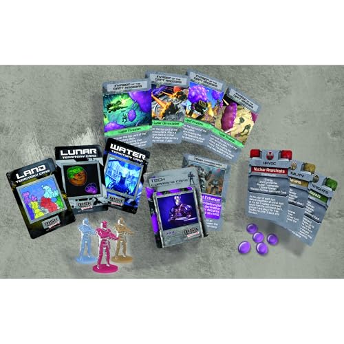 Renegade Game Studios Risk 2210 A.D. Frontline Expansion - Mars Strategy | Tournament modules for 2-5 players with asymmetric factions, moon colonies game board, and giant amoeba invasion mechanics