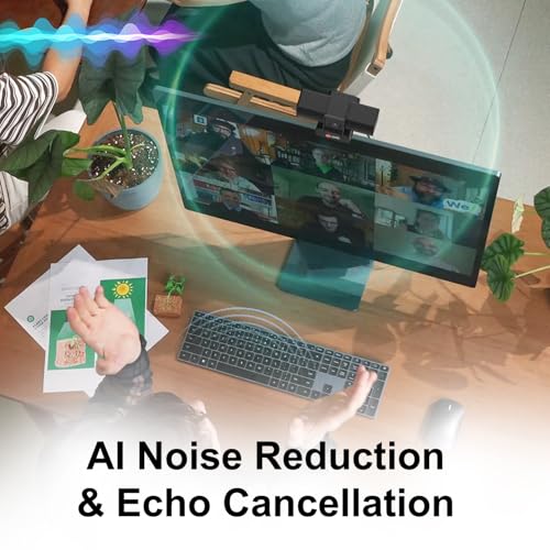 JOYUSING Flip600S 4K Webcam for PC, Ultra HD Webcam with tripod, PDAF Autofocus, Noise-Cancelling Mics, 79° FOV, Auto Light Correction, Privacy Cover, for Conference, Streaming, Zoom/Teams/Google Meet