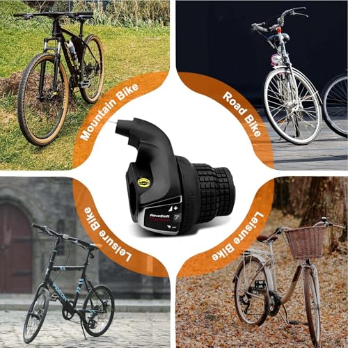 SL-RS35 7 Speed Right Bike Shifter for Mountain Road Folding Bike | 7 speed bike shifter. Durable, ergonomic design. Compatible with mountain, road, folding bikes. Easy install. - color: SL-RS35-7R