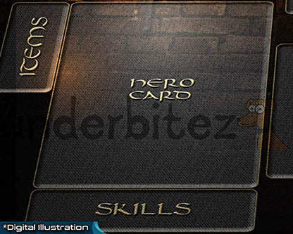 One Deck Dungeon Playmat Neoprene Play Mat for Card Game Custom Design 18" x 12" x 2.5mm