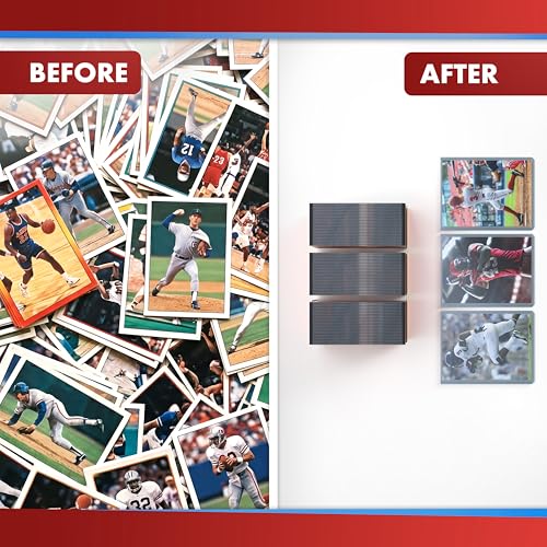 Cardboard Gold - 35pt Top Loaders for Cards - 500 Count - Premium 3x4 Inch Trading Card Toploaders - Protect Your Baseball and Sports Cards with These Crystal Clear Hard Plastic Sleeves Protectors - size: 500 Toploaders