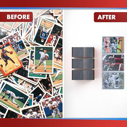 Cardboard Gold - 35pt Top Loaders for Cards - 500 Count - Premium 3x4 Inch Trading Card Toploaders - Protect Your Baseball and Sports Cards with These Crystal Clear Hard Plastic Sleeves Protectors - size: 500 Toploaders