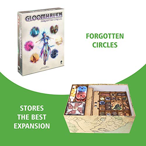 TowerRex Organizer for Gloomhaven and Forgotten Circles Expansion, Storage Insert for Gloomhaven, Board Game Accessories Upgrade