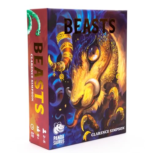 Beasts Card Game | Cooperative Teamwork, Strategy & Tension, Limited Communication Puzzle for Kids & Adults, Ages 12+, 2-6 Players, 30 Mins