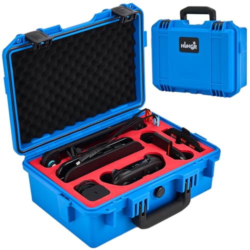 HLHGR Hard Carrying Case for Nintendo Switch 2,Heavy Duty Protective case IP67 Waterproof Soft Lining Hard Travel All IN One Case for Nintendo Switch 2 Console Pro Controller & Accessories (blue) - color: blue