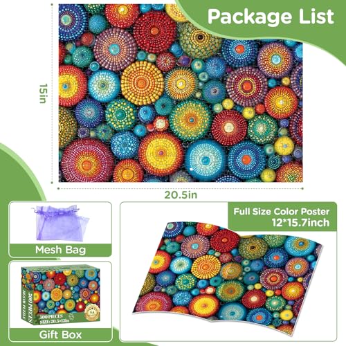 500 Piece Puzzles for Adults,Flower Jigsaw Puzzles 500 Pieces,Funny Puzzles 500 Piece Adult Puzzle with Letters on Back Premium Cardboard Puzzle Challenging Puzzles Family Game Gift 20.5x15 in - style: Flower