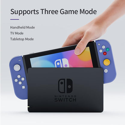 Tideal Set of Replacement Controller for Nintendo Switch - Compatible with Nintendo Switch (1) / OLED/Lite - Dual Vibration/Motion Control / 6-Axis Gyro (Purple) - color: Purple