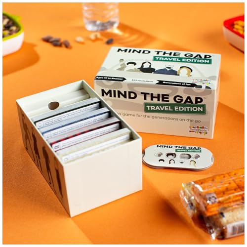 Spin Master Games, SolidRoots Mind The Gap Travel Edition, A Trivia Game for All Generations, Road Trip Fun on The Go, 2-12 Players, for Ages 10 & Up - color: Mind the Gap-travel Edition
