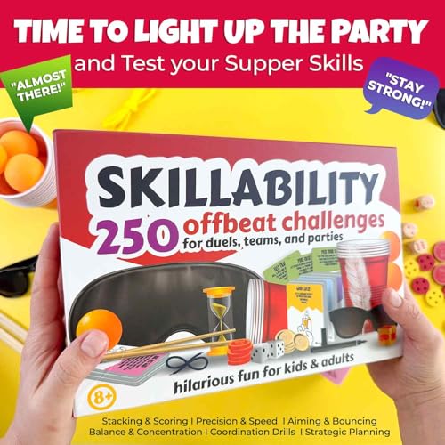 Quokka Party Games for Adults and Family - 250 Challenges I Fun Group or Family Activity with Teens, Kids, Friends - Great for Birthdays, Play Nights, Team Building Game for Work I 2-14 Playеrs