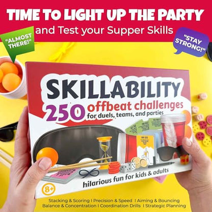 Quokka Party Games for Adults and Family - 250 Challenges I Fun Group or Family Activity with Teens, Kids, Friends - Great for Birthdays, Play Nights, Team Building Game for Work I 2-14 Playеrs