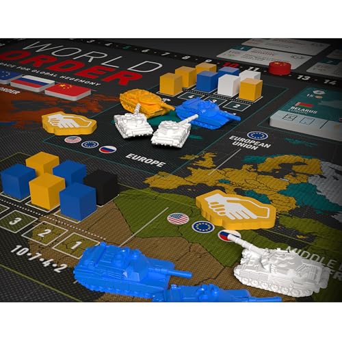 World Order: Player Tanks - 4 Large Battle Models, 3D Printed Plastic Components, Board Game Accessory, Collectible Decorative Pieces, Tabletop Add-On - style: Player Tanks