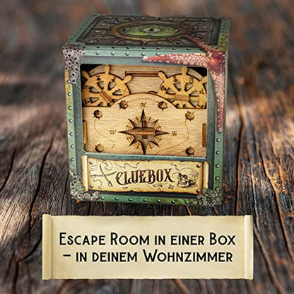 iDventure Cluebox Davy Jones' Locker, Brain Teaser Puzzle Box for Adults - color: Davy Jone's Locker