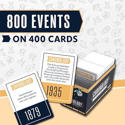 Buffalo Games - Chronology - The Game Where You Make History - Historical Timeline Trivia for 2+ Players, Ages 14+