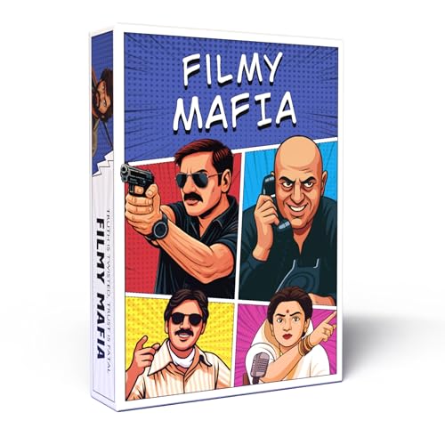 Filmy Mafia – Bollywood Themed Social Deduction Party Game | Fun Board Game for Families, Friends & Adults | 6–40 Players