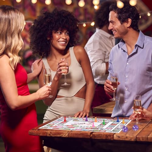 GOLDGE Interactive Party Board Game Mat for Adults Families (First Edition) | Funny, Easy to Play with 2-8 Players. Perfect for Friends' Gatherings & Any Occasion