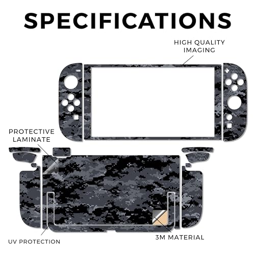 Gaming Skin Compatible with Nintendo Switch 2 Console Only - Digital Camo - Premium 3M Vinyl Protective Wrap Decal Cover - Easy to Apply | Crafted in The USA by MightySkins - color: Digital Camo, size: Switch 2 Console Skin Only, style: Matte Finish