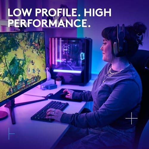 Logitech G515 Lightspeed TKL Wireless Gaming Keyboard (Tactile) - Black | LIGHTSPEED, low profile gaming, LIGHTSYNC RGB, thin tenkeyless design, PBT keycaps, mechanical switches - color: Black, style: Wireless