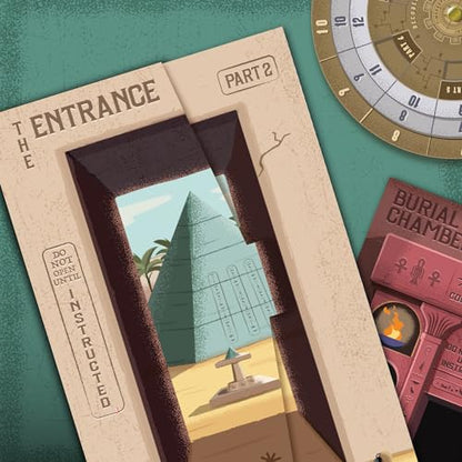 Ridley's Games Timescape: Cleopatra’s Curse an Escape Room Game - Brainteasers - Mystery Solving - Crack The Code - Game Night Favorites - Ages 12+ | 90 Minute Gameplay - Re-Gift to Your Friends! - style: Cleopatra
