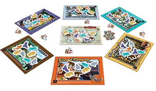 USAOPOLY National Parks Get Wild | Quick-Rolling Dice Game Featuring Iconic National Park Locations | Great Kids Game & Family Board Game | lawn-game-equipment