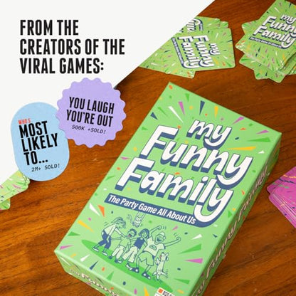 My Funny Family | Easy to Learn + Family Friendly Card Game | Ages 10+