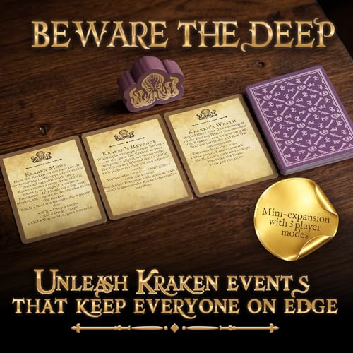 Dice Game - The Kraken Mini Expansion – Strategy Board Game Expansion for Adults and Teens – Add New Twists, More Deception, and Replayability for Family Game Night