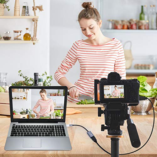 GUERMOK Video Capture Card, USB3.0 HDMI to USB-C Capture Device, 2K@30FPS | Stream & Record Gameplay at 1080P@60FPS, Compatible with Mac OS, Windows, Quest 3, OBS, Zoom, PS5/4, Switch, Xbox (Black) - color: silver black