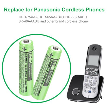 OSIM 6Pack BK-40AAABU Ni-MH AAA Rechargeable Batteries 400mah 1.2V AAA NI-MH Rechargeable Batteries for Panasonic Cordless Phones, Remote Controls, Electronics - size: 6PACK