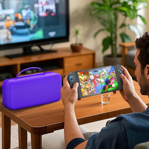 daydayup Switch Carrying Case Compatible with Nintendo Switch 2, with 24 Games Cartridges Protective Hard Shell Travel Carrying Pouch DS Case Purple - color: Purple, size: 2025-Inch