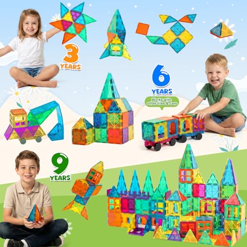 Bmag Magnetic Tiles, 36 PCS Building Blocks for Toddlers, 3D Magnet, STEM Educational Learning Building Blocks for Kids Children, Stacking Montessori Toys Gifts for Boys Girls - size: 36 PCS