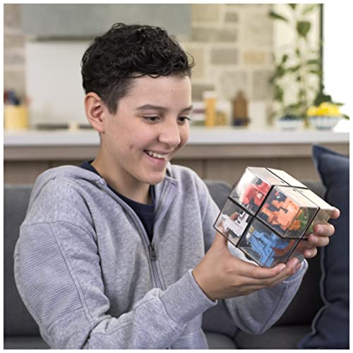 Rubik's Cube, Perplexus Hybrid 2x2 Brain Teaser Fidget Toy & 3D Maze Puzzle | Twist To Align Tracks & Guide Puzzle Cube, Challenging STEM Puzzle Develops Problem-Solving & Logic Skills For Kids, Ages 8+ - color: Multicolor