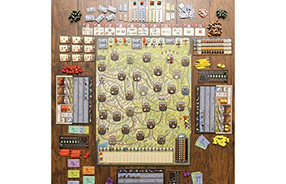 Capstone Games Imperial Steam Strategy Board Game for 2 to 5 Players, Heavy Economic Railroad with Worker Placement, Route Building, Industrial Expansion & Resource Optimization | Ages 12+ | 120 Min