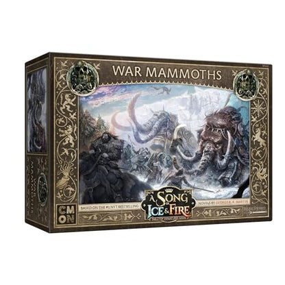 A Song of Ice & Fire War Mammoths Unit Box (Multilingual Edition) | Compatible with the A Song of Ice & Fire Tabletop Miniatures Game. Ages 14+, 2+ Players, 45-60 Mins