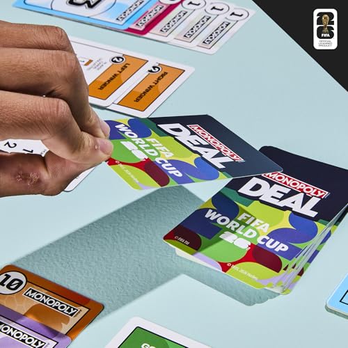 Monopoly Deal FIFA World Cup 2026 Edition Game – Officially Licensed FIFA World Cup Soccer Card Game for Kids – Ages 8+ – 2 to 5 Players – 15 Mins. - style: Monopoly Deal