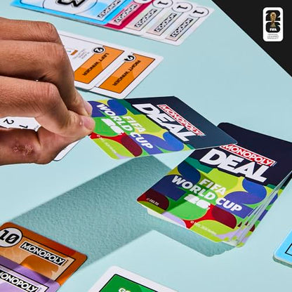 Monopoly Deal FIFA World Cup 2026 Edition Game – Officially Licensed FIFA World Cup Soccer Card Game for Kids – Ages 8+ – 2 to 5 Players – 15 Mins. - style: Monopoly Deal