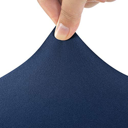 Peomeise 4FT Spandex Table Cover Rectangular Stretch Spandex Tablecloth (Navy,4FT) - color: Navy, size: 48" x 30" (Rectangle)