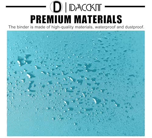 D DACCKIT 2000 Pocket Card Binder - Premium 20 Pocket Trading Card Binder with Sleeves Fits 2000 Cards, Ringless Card Album for TCG - Model A，Turquoise - color: Turquoise