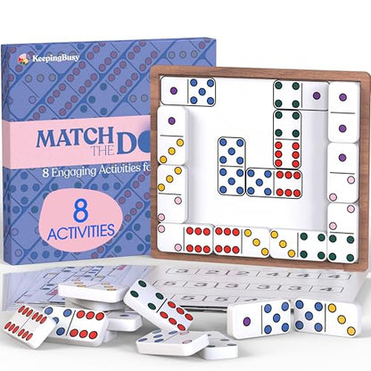 Keeping Busy Dementia Games for Seniors | Alzheimer Products for Elderly Patients Match Dots| Fun Memory Game Toy & Cognitive Brain Puzzle for Senior Citizens w/Memory Loss or Alzheimers