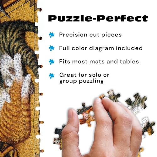 Buffalo Games - Charles Wysocki All Burned - 1000 Piece Puzzle for Adults | Art by Charles Wysocki, Frameable Art, Made in USA, Recycled Board, Includes Poster, Challenging, intermediate to expert - color: All Burned Out