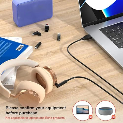 USB to DC 5V Power Cable 5.5x2.1mm Universal 10 Connector Tips Kit
