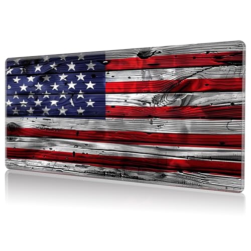 Playmat for MTG, Game Play Mat Card Game Playing 24 x 14 inches Tabletop Magic Play Mats Non-Slip Rubber Base and Stitched Mousepad Desk Mats Playmats for MTG TCG,American USA Flag - color: American Usa Flag, size: NO Zones