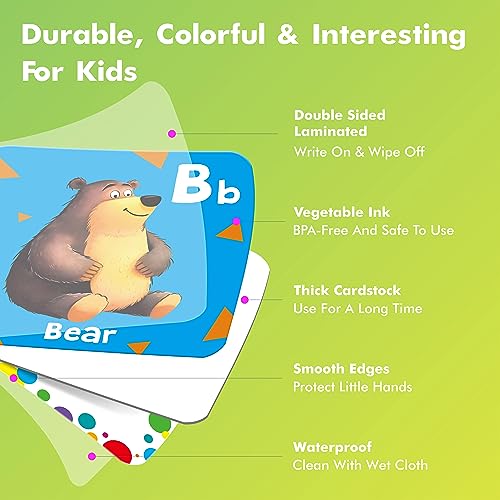 Hebayy 72 PCS Memory Matching Game, Alphabet & Numbers Matching Cards for Toddlers 36 Pairs Memory Cards for Preschool 4 5 6 Years Old - style: Letters & Number