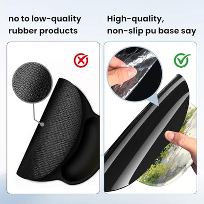 Mouse pad with Wrist Rest,Relieving Pain Memory Foam Computer pad, Ergonomic Desktop Mouse, Silicone Material Mouse pad, with Non-Slip PU Base (Beautiful Flowers) - color: Beautiful flowers