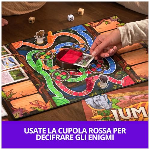 Jumanji The Game, of The Classic Adventure Board Game for Kids and Families Aged 8 and Up, Italian Version
